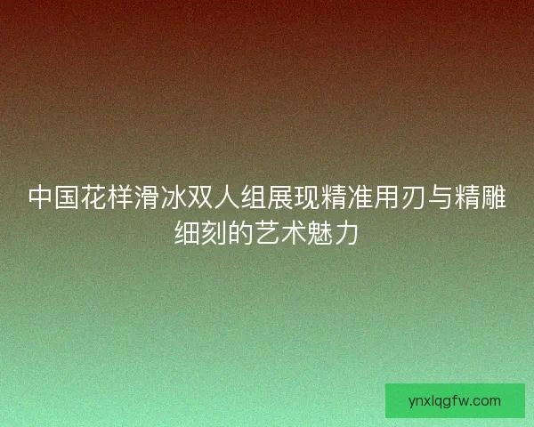 中国花样滑冰双人组展现精准用刃与精雕细刻的艺术魅力